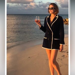 Bask poolside - The Siren Double Breasted Blazer